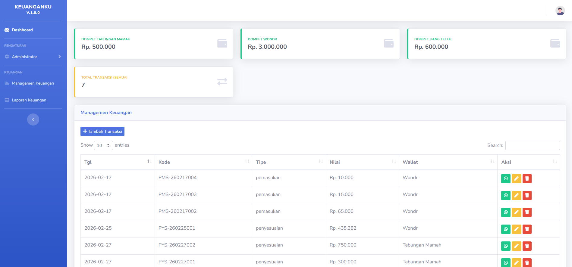 Finance App Project